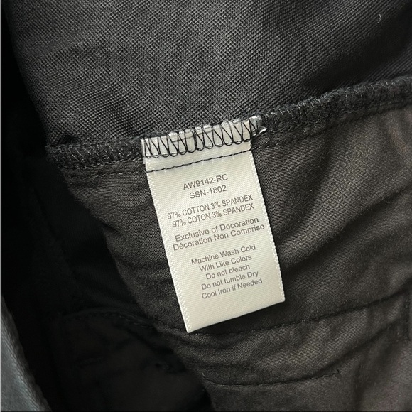 NWT ATM Cotton Twill Mid Rise Flat Front Slim Straight Leg Ankle Crop Trouser 4 - Picture 7 of 7